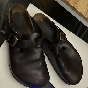 Birkenstock Boston Brown Oiled Leather Clog EU 43 M 10 W 13